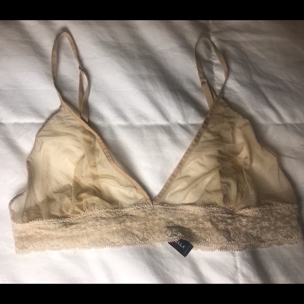 Cosabella Bra 32-34 medium champagne